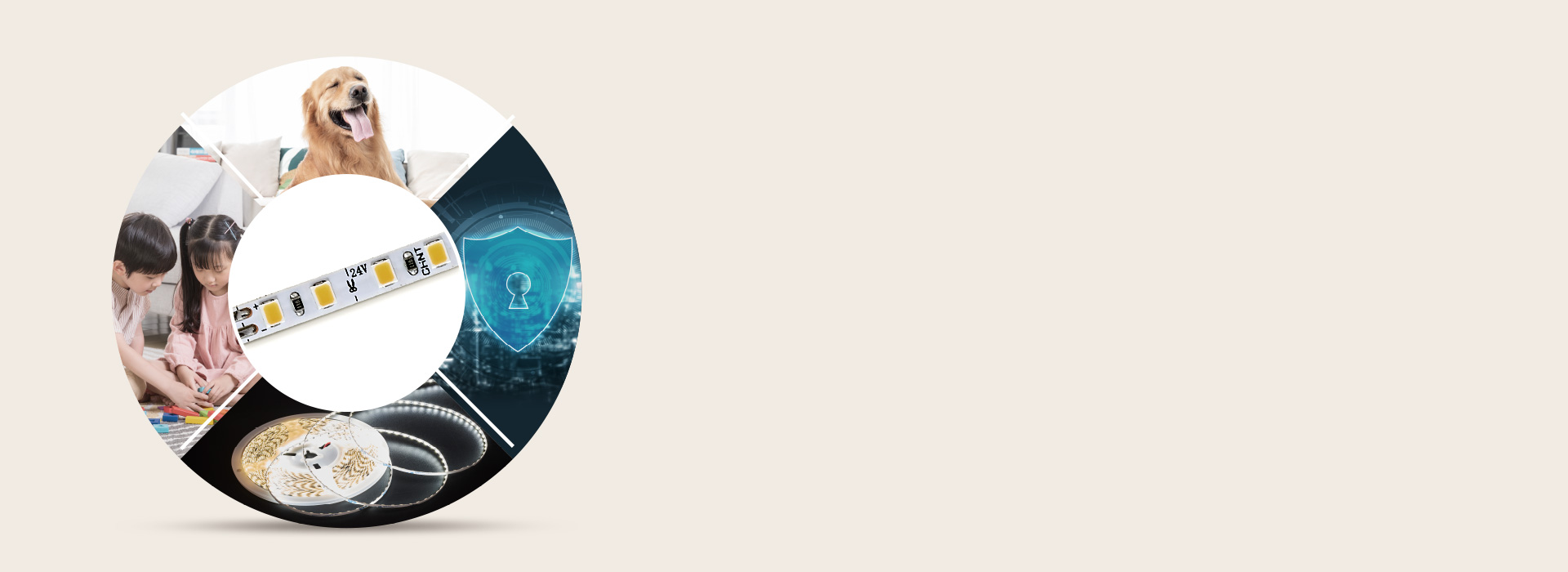 24V低压，安全可靠
 采用安全低压方案...