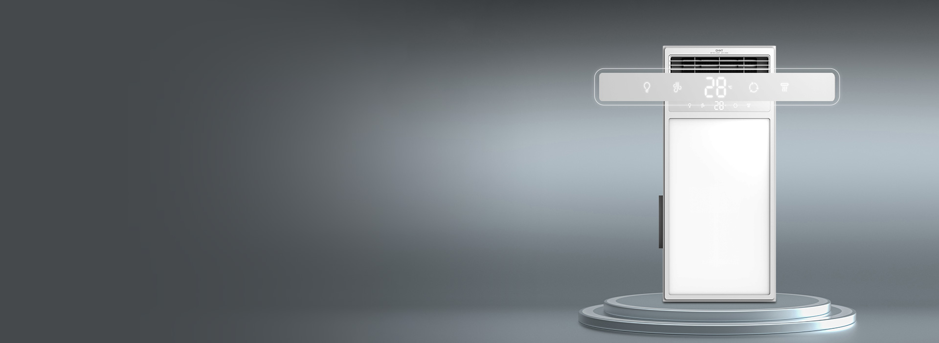 状态一目了然
 面板自带高清数显，实时温...