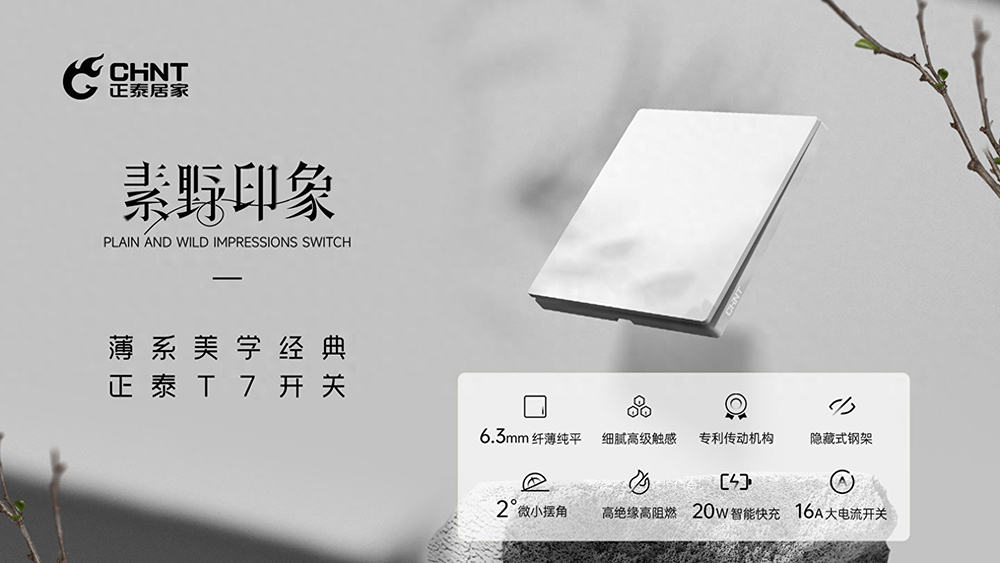 正泰T7素野印象开关-1 正泰T7素野印象开关-1